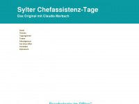 sylter-chefassistenztage.de Webseite Vorschau