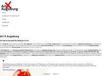 art-x-augsburg.de Webseite Vorschau