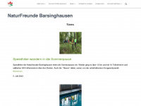 naturfreunde-barsinghausen.de Webseite Vorschau