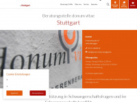 donum-vitae-stuttgart.de Webseite Vorschau