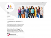wetrain-project.eu Webseite Vorschau