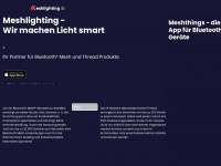 mesh-lighting.com Webseite Vorschau