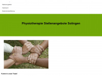 physiotherapie-solingen-jobs.de Webseite Vorschau