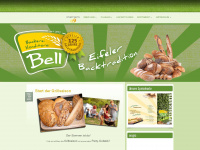 baeckerei-bell.de Webseite Vorschau