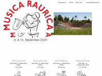 musica-raurica.ch Webseite Vorschau