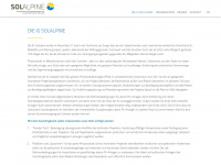 solalpine.ch Webseite Vorschau