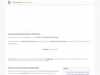 psychologie-aufnahmetest.org Webseite Vorschau
