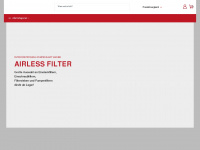 airless-filter.de Webseite Vorschau