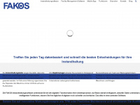 fakos-instandhaltungssoftware.de Webseite Vorschau