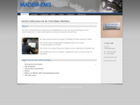 mader-ems.de Webseite Vorschau