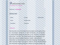 zeitzonen.info Webseite Vorschau
