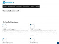 hallo-azubi.de Webseite Vorschau
