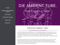 ambient-tube.ch Webseite Vorschau