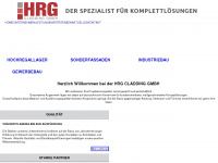 hrg-cladding.de Webseite Vorschau
