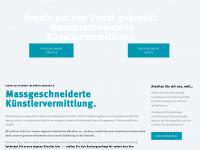 artisticaagency.ch Webseite Vorschau