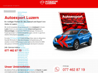 autoexportluzern.ch Webseite Vorschau