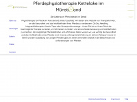 pferdephysiotherapie-kettelake.de Webseite Vorschau