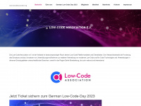 lowcodeassociation.org Webseite Vorschau
