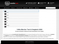 144hz-monitor.com Webseite Vorschau