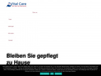 vitalcarepflege.de Webseite Vorschau