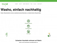 washo.ch Webseite Vorschau