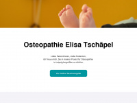 osteopathie-tschaepel.de Webseite Vorschau