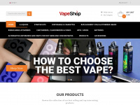 vaporsugar.com Webseite Vorschau