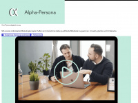 alpha-persona.de Webseite Vorschau