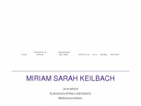 miriam-keilbach.de Webseite Vorschau