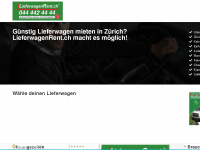lieferwagenrent.ch Webseite Vorschau