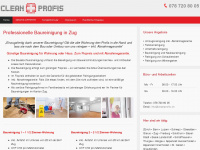 baureinigung-zug.ch Webseite Vorschau