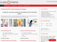 fensterreinigung-aargau.ch Webseite Vorschau