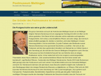 postmuseum-mettingen.de Webseite Vorschau