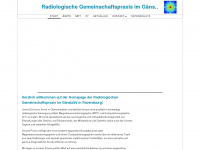 radiologie-gaensbuehl.de Webseite Vorschau
