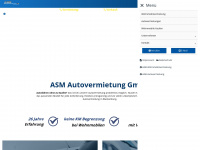asm-autovermietung.de Webseite Vorschau