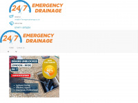 24-7emergencydrainage.co.uk Webseite Vorschau