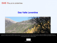 valle-leventina.ch Webseite Vorschau