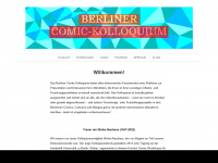 comic-kolloquium.de Webseite Vorschau