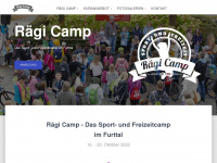 raegicamp.ch Webseite Vorschau
