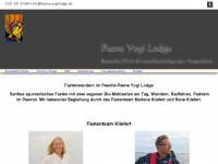 peene-yogi-lodge.de Webseite Vorschau