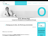 siegl-orthopädie.at Webseite Vorschau