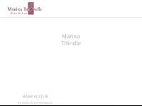 marinatroendlehaarkultur.de Webseite Vorschau