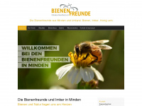 bienenfreunde-minden.de Webseite Vorschau