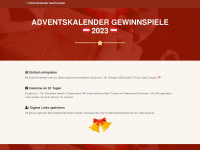adventskalender-gewinnspiele.at Webseite Vorschau