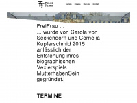 theater-freifrau.de Webseite Vorschau