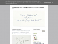 handschriftkurse.blogspot.com Webseite Vorschau