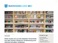 buchhandlung-mio.at Webseite Vorschau