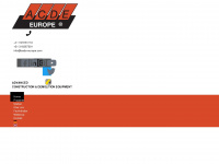 acde-europe.com Webseite Vorschau