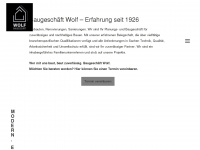 baugeschaeft-wolf.com Webseite Vorschau