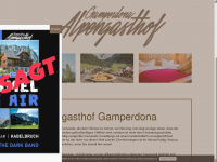 alpengasthof-gamperdona.at Webseite Vorschau